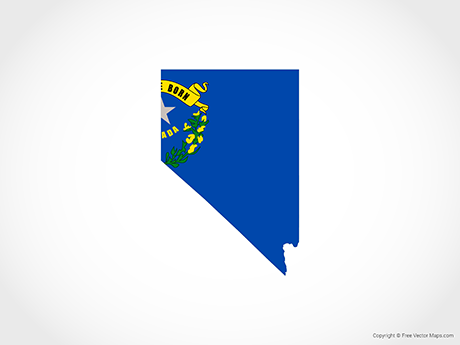 460x345 Vector Map Of Nevada