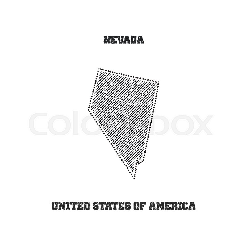 800x800 Label With Map Of Nevada Vector Stock Vector Colourbox