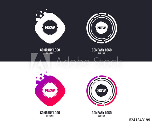 500x405 Logotype Concept New Sign Icon New Arrival Star Symbol Logo