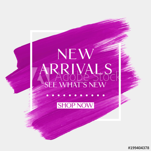 500x500 New Arrivals Sale Text Over Art Brush Watercolor Paint Texture