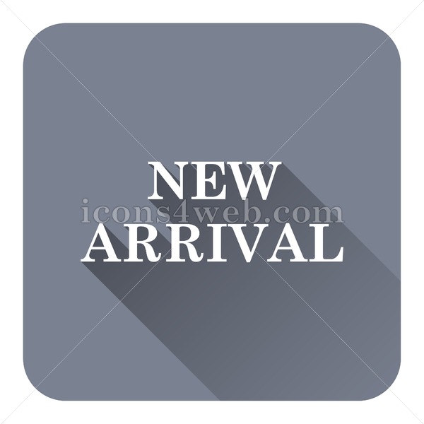 600x600 New Arrival Flat Icon With Long Shadow Vector