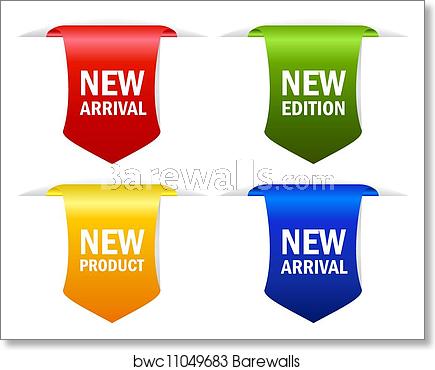 435x370 New Arrival Vector Ribbons, Art Print Barewalls Posters Prints