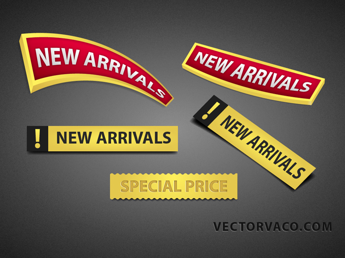 680x510 New Arrival Labels Free Vector Free Vectors Ui Download