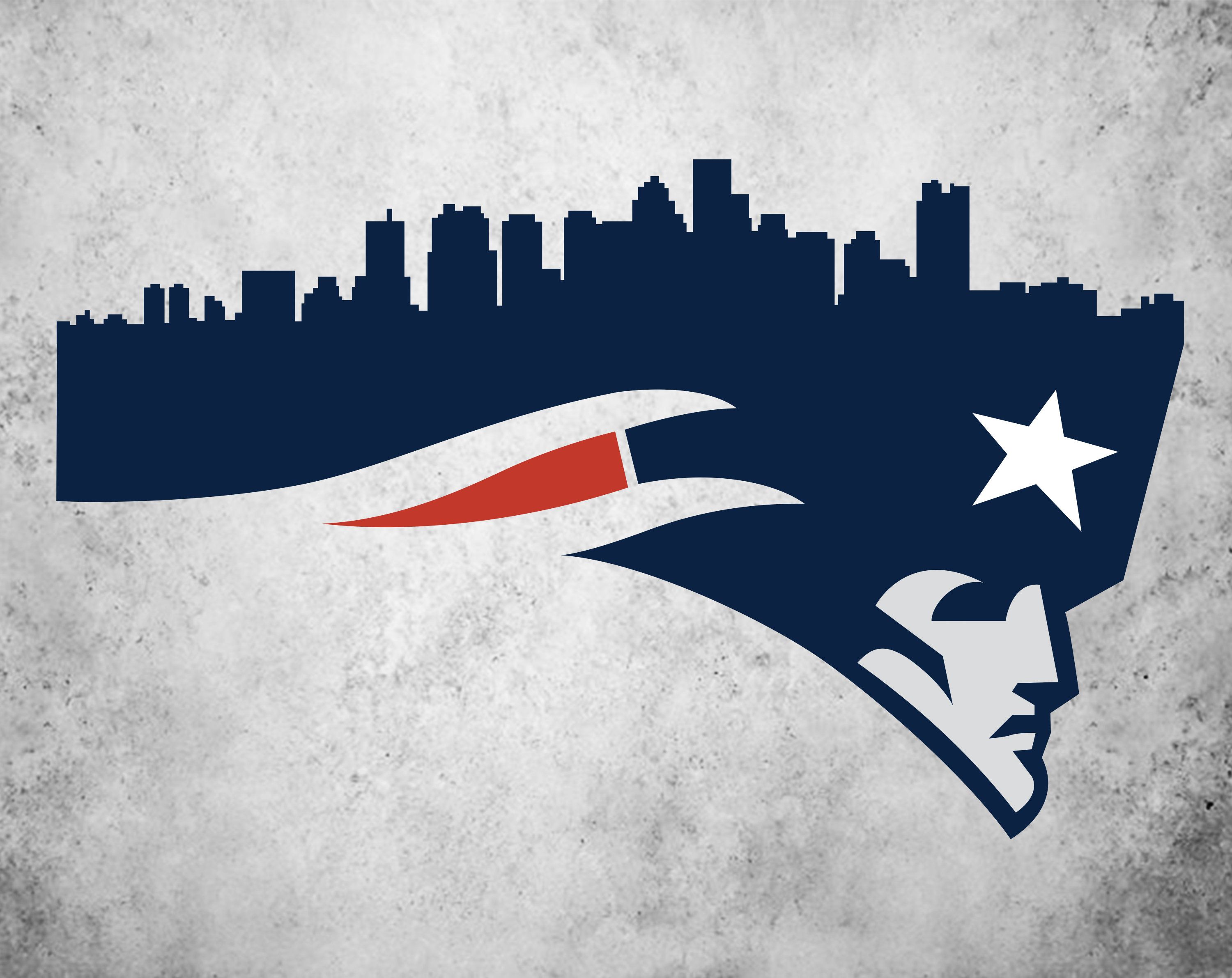 3000x2382 New England Patriots Skyline Patriots Nfl Football