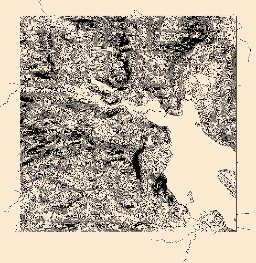 1000x1027 Usgs Topo Map Vector Data