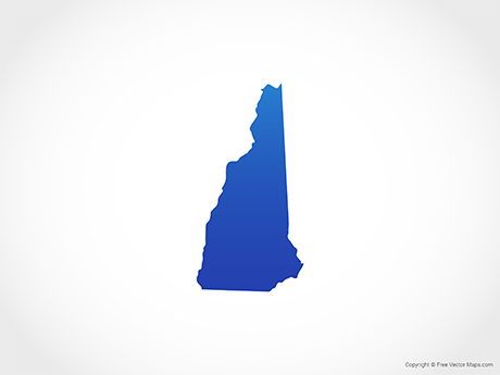 460x345 Vector Map Of New Hampshire