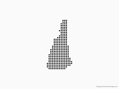 460x345 Vector Map Of New Hampshire