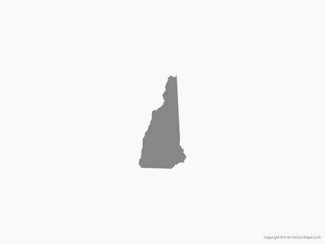 460x345 Vector Map Of New Hampshire