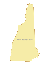 156x202 Free Digital New Hampshire Outline Blank Map