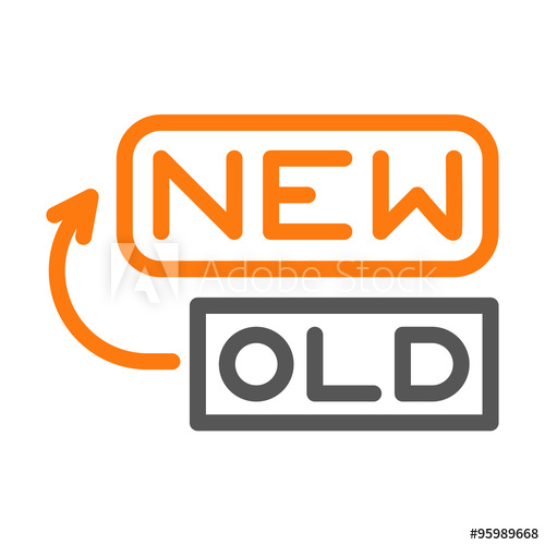 Old To New Icon Vector 500x500 Old To New Icon Vector