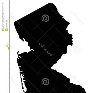 New Jersey Map State United States O America Vector Image 300x300 New Jersey Map State United States O America Vector Image