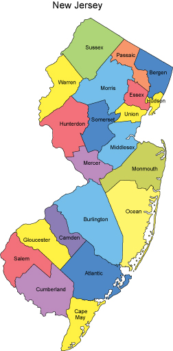 New Jersey Map With Counties 252x511 New Jersey Map With Counties