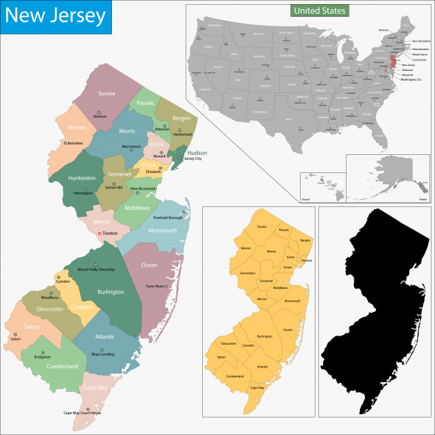 New Jersey Map Vector Premium Download 626x626 New Jersey Map Vector Premium Download
