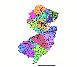 Editable Royalty Free Map Of New Jersey, Nj In Vector Graphic 253x220 Editable Royalty Free Map Of New Jersey, Nj In Vector Graphic