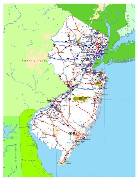Free Vector Map State New Jersey Us Adobe Illustrator And Pdf Download 466x600 Free Vector Map State New Jersey Us Adobe Illustrator And Pdf Download