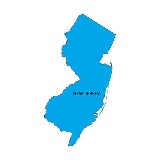 660x660 New Jersey Vector Map