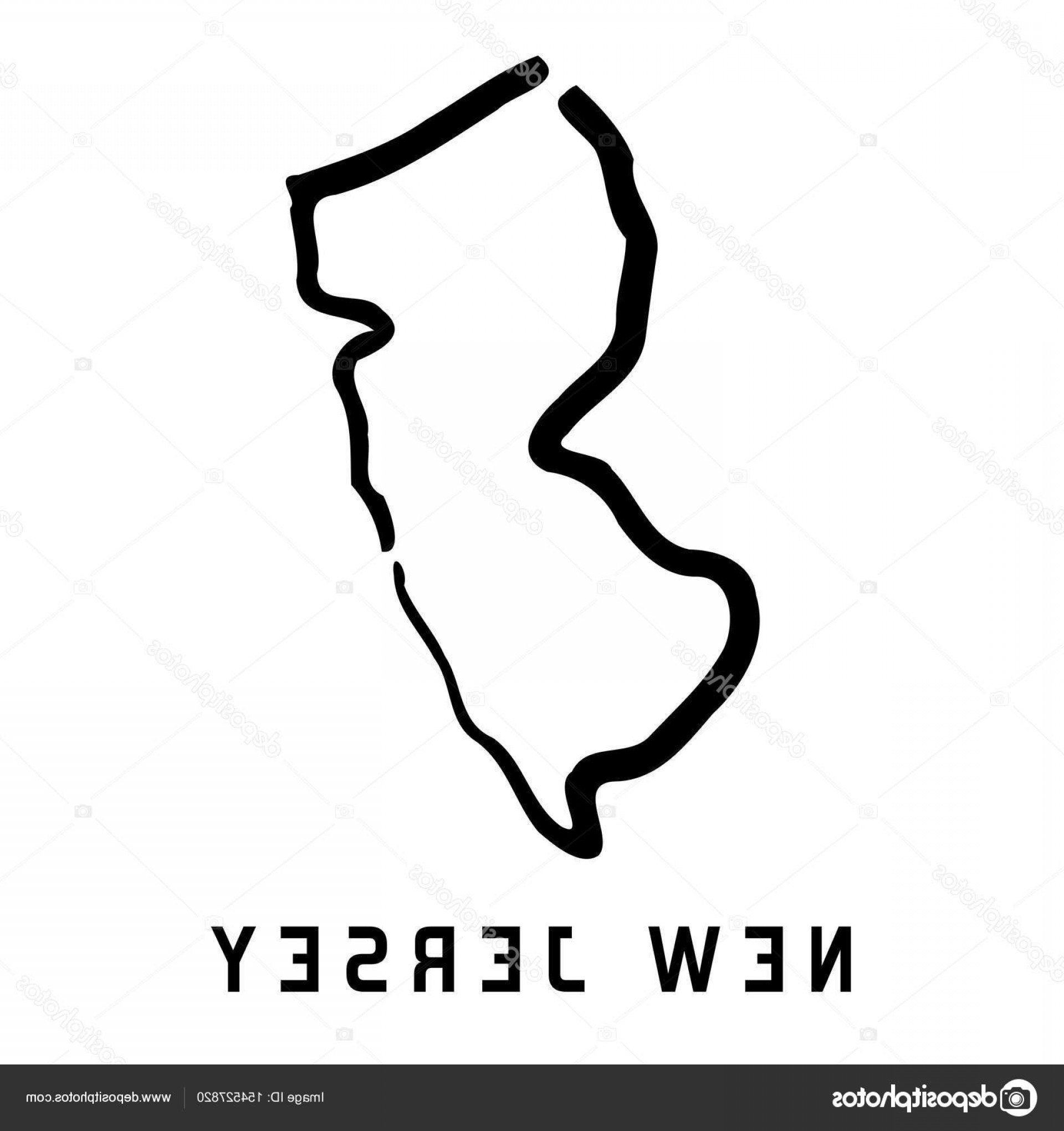 1920x2040 Stock Illustration New Jersey Simple Map Vector Geekchicpro