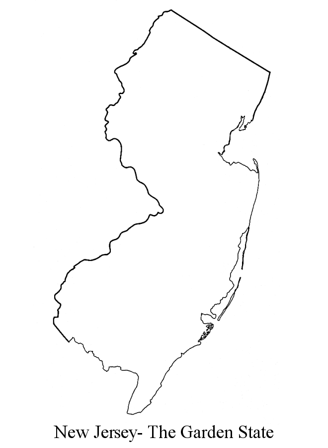 660x900 Simple New Jersey Outline