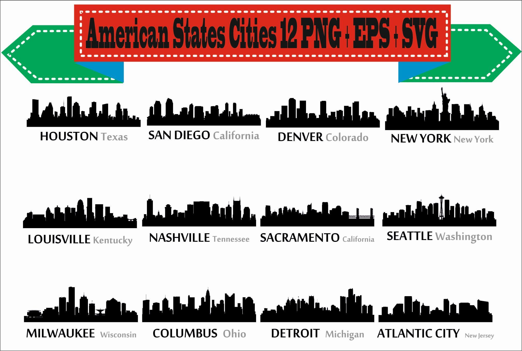 New Jersey Silhouette Vector