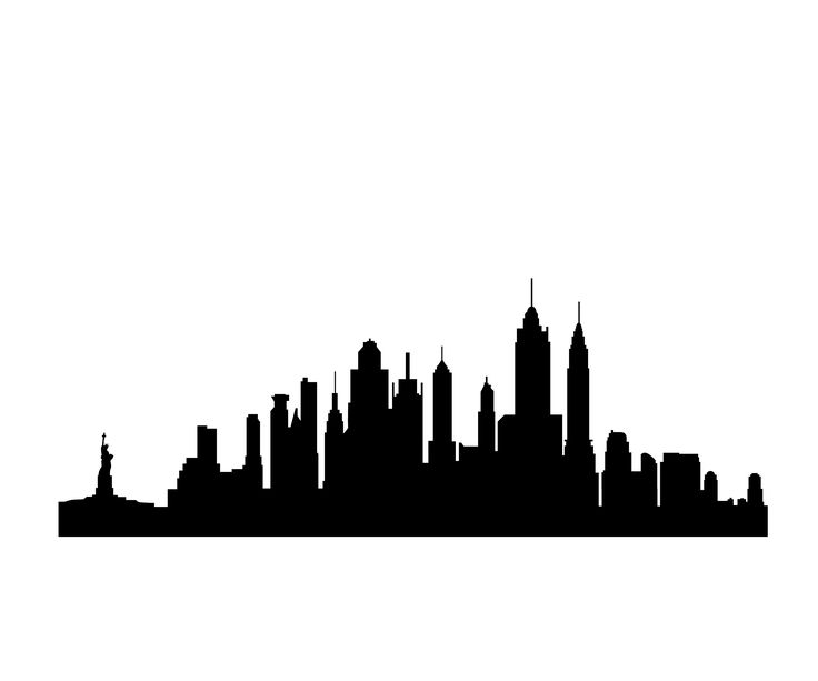 New Jersey Skyline Silhouette 736x613 New Jersey Skyline Silhouette