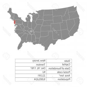 State Of New Jersey Vector Map Silhouette Outline Nj Shape Icon 300x300 State Of New Jersey Vector Map Silhouette Outline Nj Shape Icon