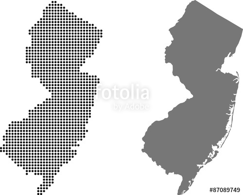 Map Of New Jersey Stock Image And Royalty Free Vector 500x401 Map Of New Jersey Stock Image And Royalty Free Vector