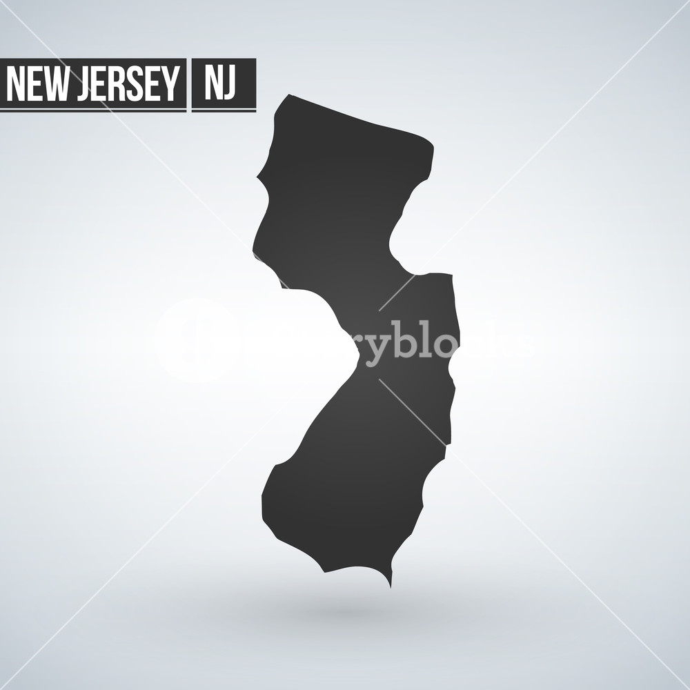 Map Of The U S State Of New Jersey Vector Illustration Royalty 1000x1000 Map Of The U S State Of New Jersey Vector Illustration Royalty