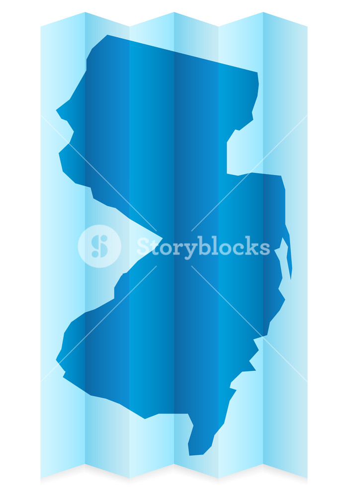 700x1000 New Jersey Map On A White Background Vector Illustration Royalty