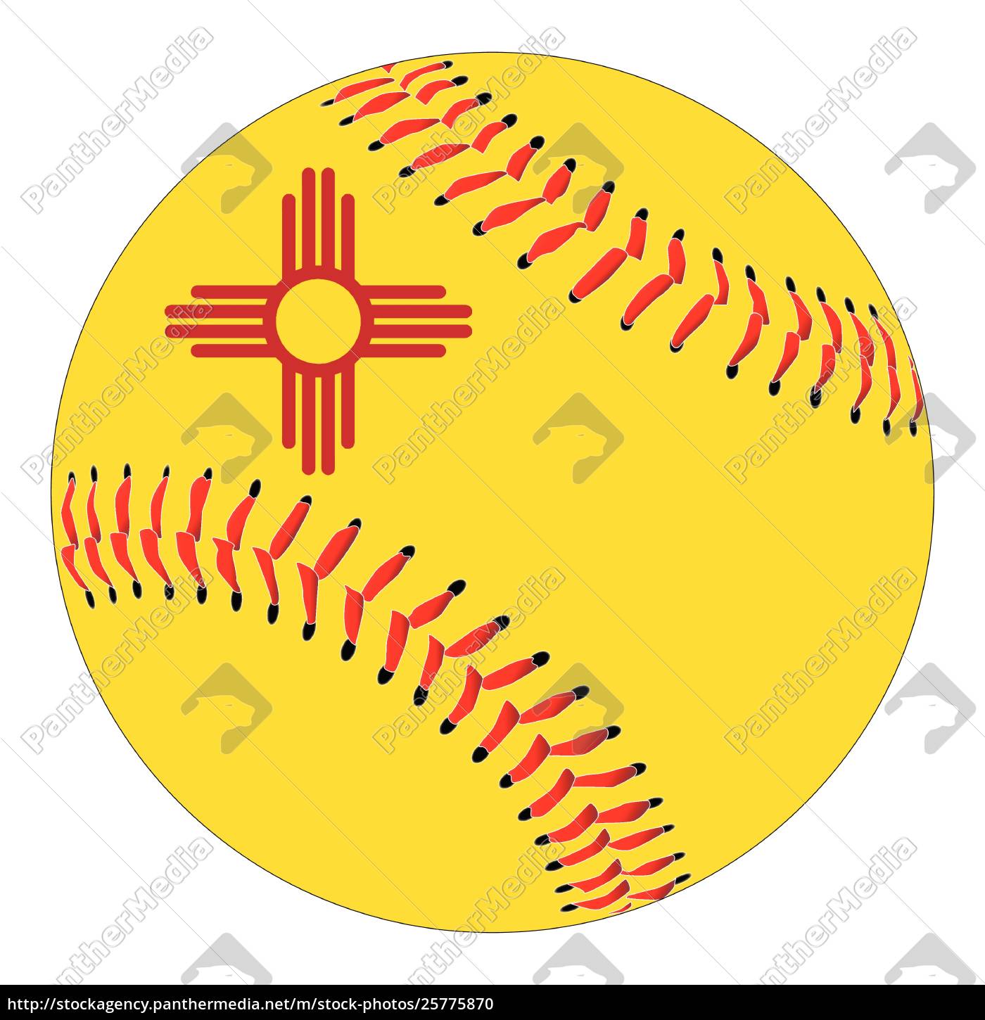 1400x1450 New Mexico Flag Baseball