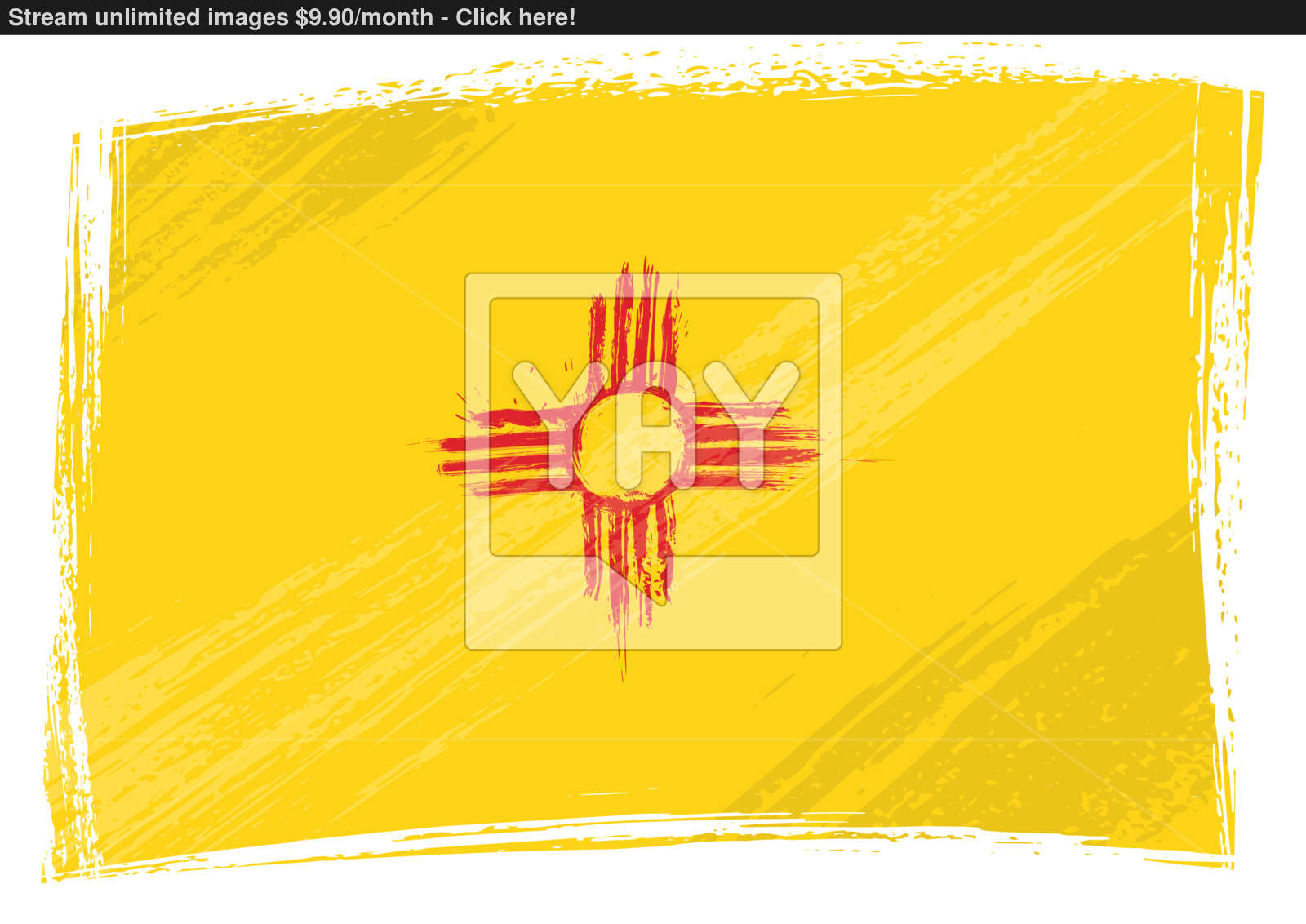 1600x1132 Grunge New Mexico Flag Vector