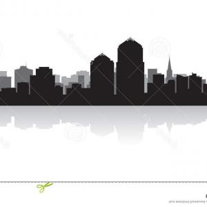 300x300 Albuquerque New Mexico City Skyline Silhouette Albuquerque New