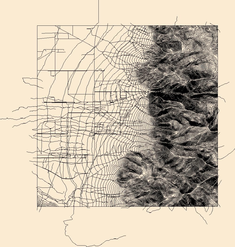 1000x1047 Usgs Topo Map Vector Data