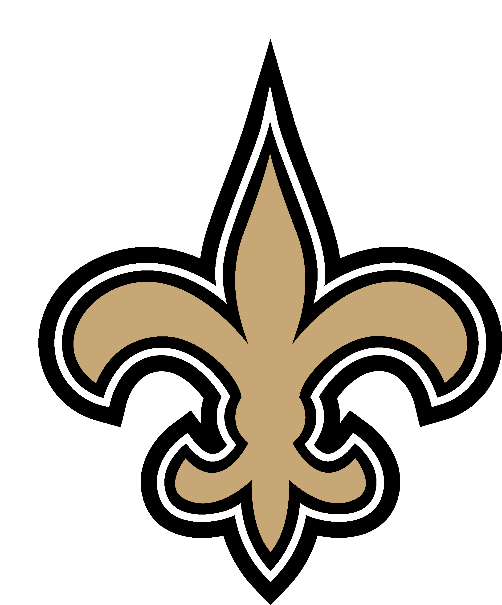 2131x2568 New Orleans Saints Logo Vector Icon Template Clipart Free Download