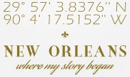 190x112 Vector New Orleans Latitude Longitude Story Mouse Pad Spreadshirt