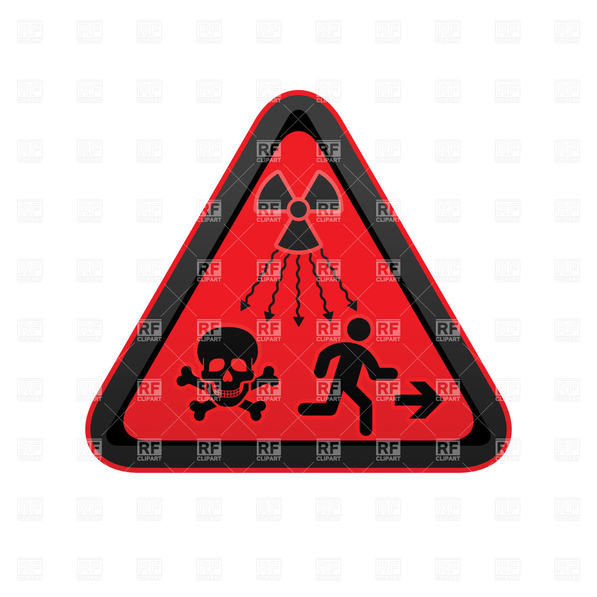 1200x1200 Ionizing Radiation Warning Symbol, New Un Radiation Sign Vector