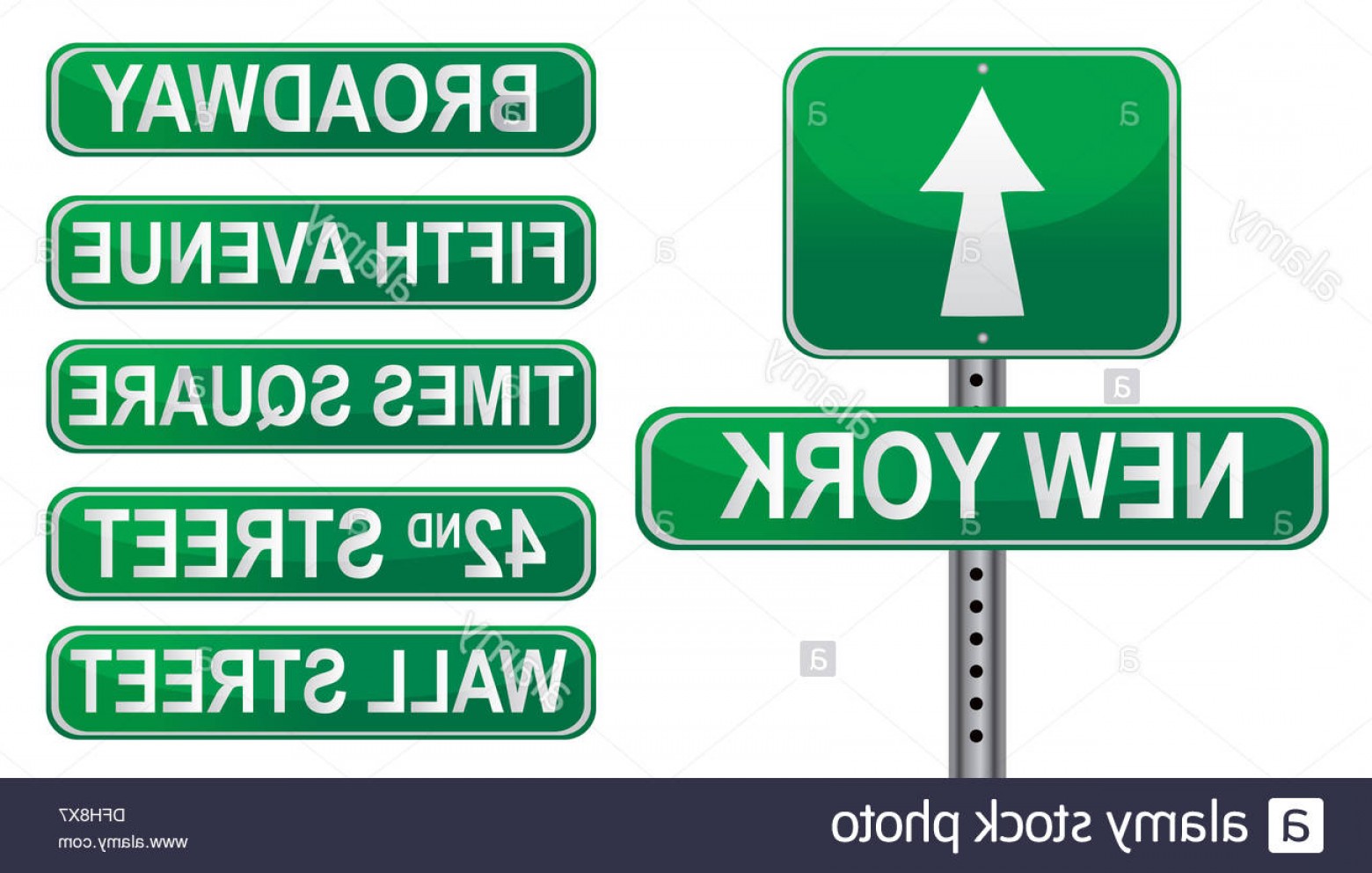 1560x992 New York Street Signs Vector Available Image Handandbeak