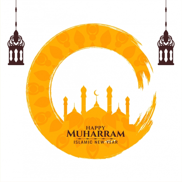 640x640 Watercolor Happy Muharram Background, Abstract, Happy, Muharram