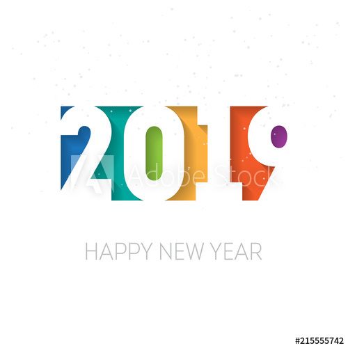 500x500 Happy New Year Vector Background Vector Greeting Card