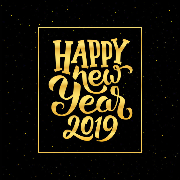 626x625 Happy New Year Vector Greeting Card Design Vector Premium