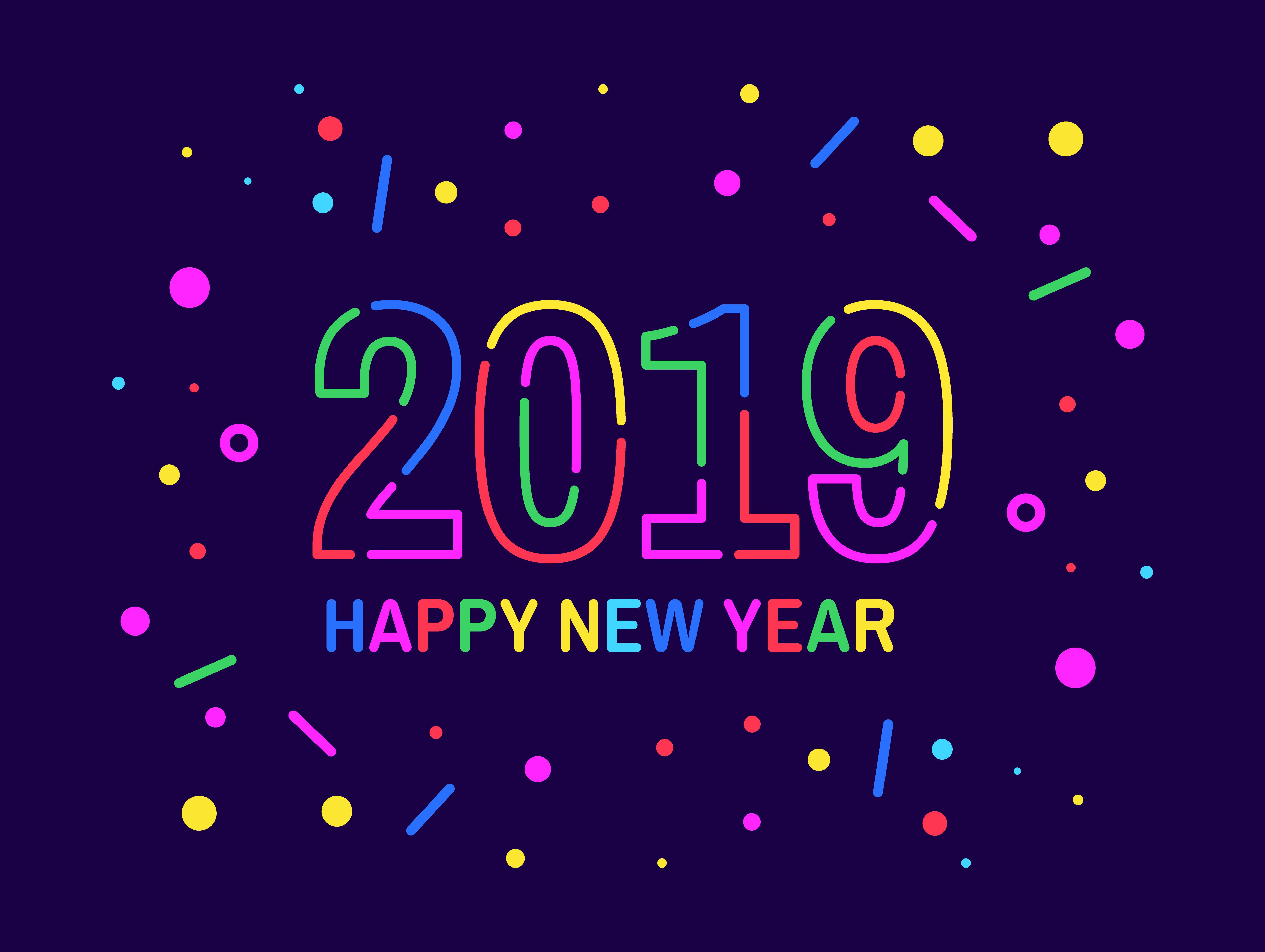5000x3763 Free Happy New Year Vector Frebers