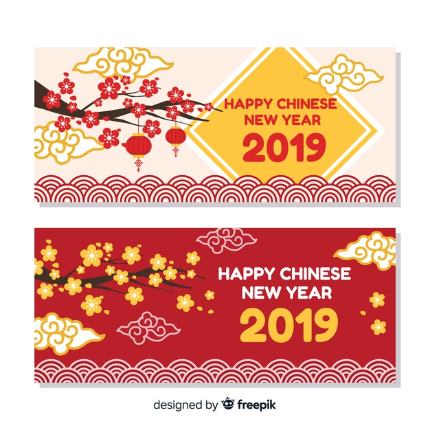 626x626 Beautiful Chinese New Year Banners Vector Free Download