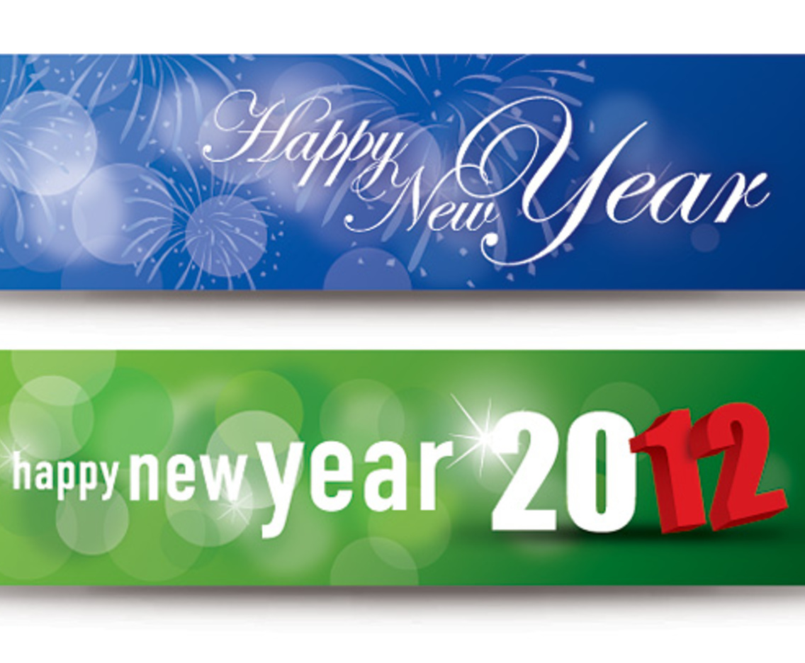 1136x936 Happy New Year Banners Vector Art Graphics