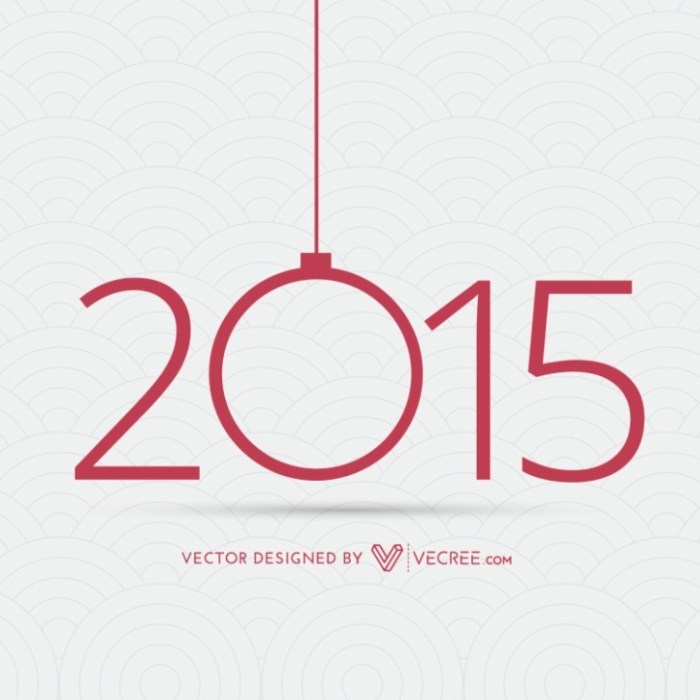 New Year Greeting Card Vector
