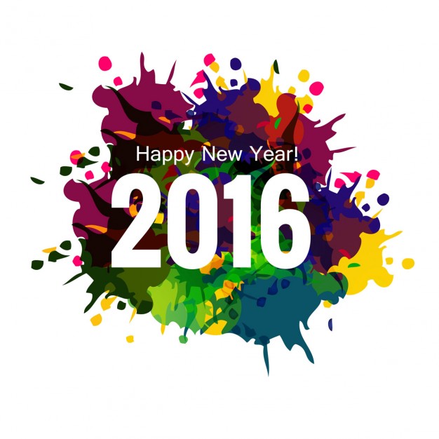 626x626 Colorful New Year Greeting Card Vector Free Download