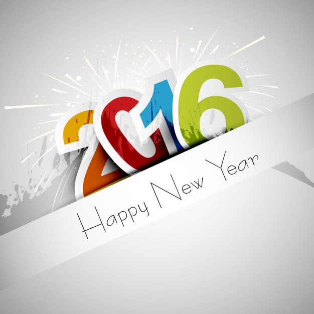 626x626 Happy New Year Greeting Card Vector Free Download