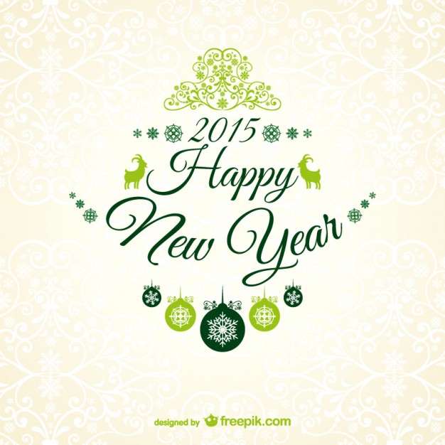 626x626 New Year Greetings Card Vector Free Download
