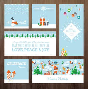 364x368 Business New Year Greeting Card Template Free Vector Download