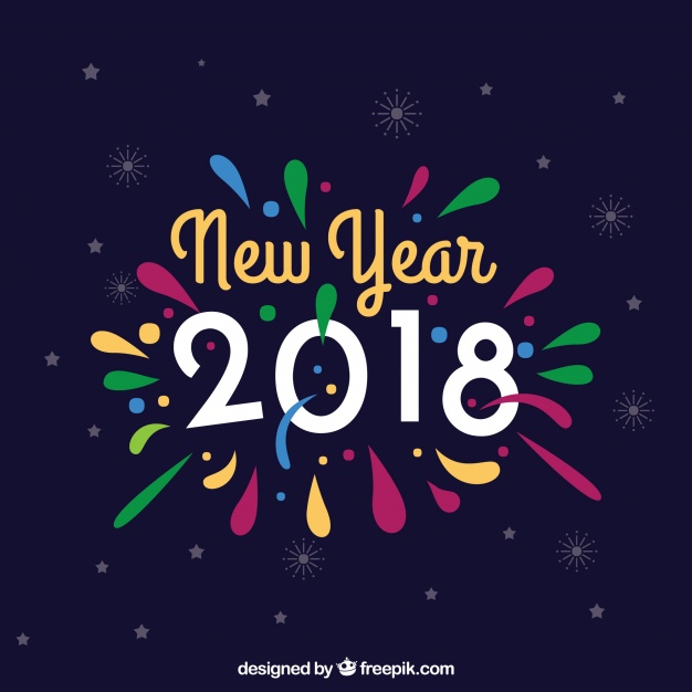 626x626 Colorful New Year Background Vector Free Download