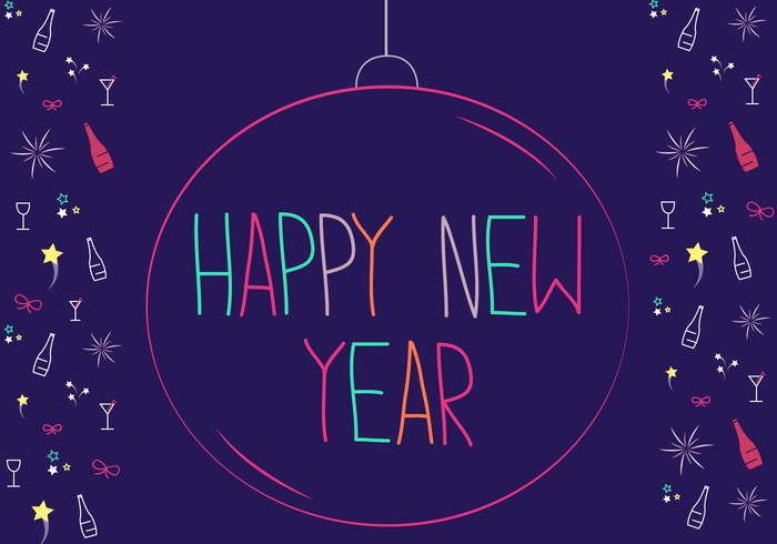 700x490 Free Happy New Year Vector