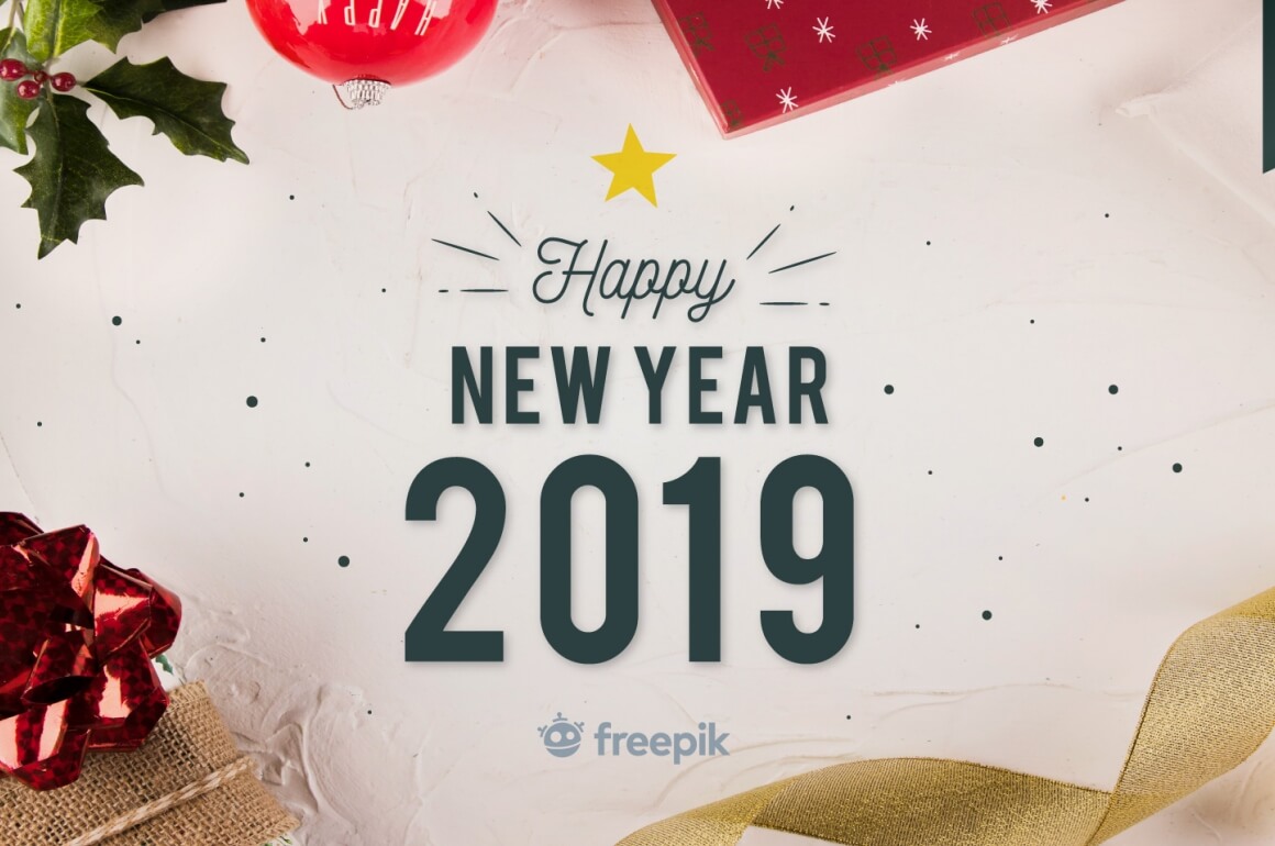 1160x770 Free Download Happy New Year Vector Set